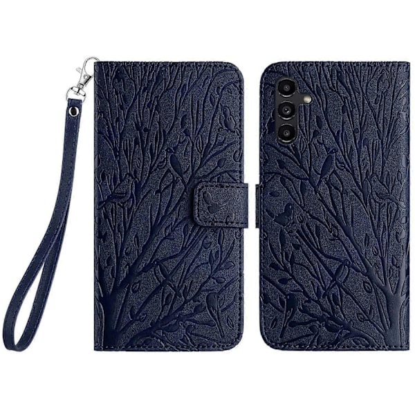 Samsung Galaxy S23 FE Suojakotelo Nahkainen Puhelinkuori Jalustalla ja Lompakolla Multicolor Style A