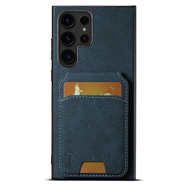 SUTENI H02 Etui med Støttefod og Kortpladser i Læder til Samsung Galaxy S23 Ultra Multicolor Style E