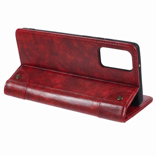 SUTENI Etui til Samsung Galaxy Note20/Note20 5G PU Læder Cover Stand Wallet Telefon Shell Multicolor Style E