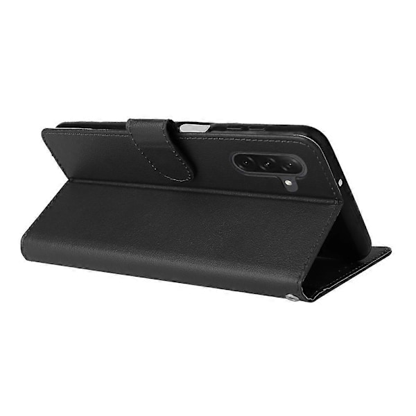 Til Samsung Galaxy A26 5G Etui Wallet Stand View PU Læder Telefon Cover- Multicolor Black