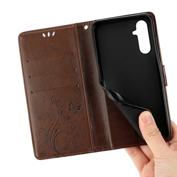 PU-læder telefonpungcover med rem til Samsung Galaxy A56 5G Multicolor Style H