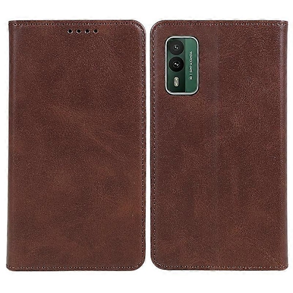 För Nokia XR21 Affärsstil Kalvtextur Läder Telefonfodral Magnetisk Stängning Ställ Plånboksfodral Multicolor Style G
