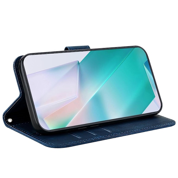 Plånboksfodral i PU-läder med stativ för Oppo A79 5G/A2 5G Multicolor Dark Blue