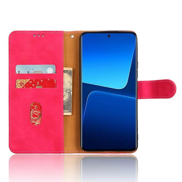 Xiaomi 13 Pro 5G Ihoa myötäilevä puhelinkotelo jalustalla, lompakko, läppä, nahkakotelo Multicolor Style B