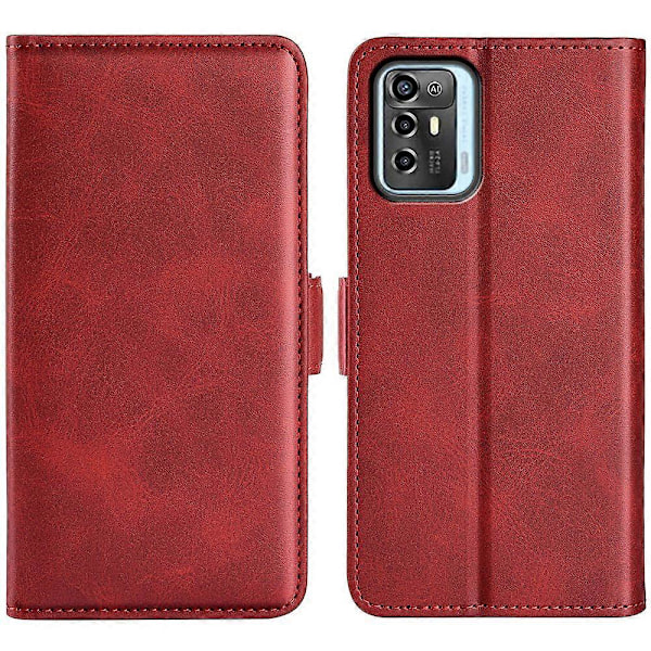 ZTE Blade A72 5G -puhelimen kuvioitu PU-nahkakotelo, jossa on kaksoismagneettiteline, lompakko ja iskunkestävä puhelinkotelo Multicolor Style B