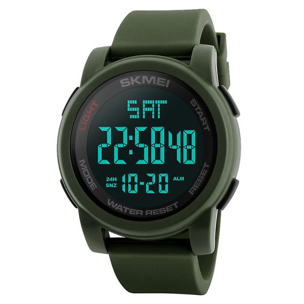 Skmei 1257 50m Vattentät Watch Watch Army Green