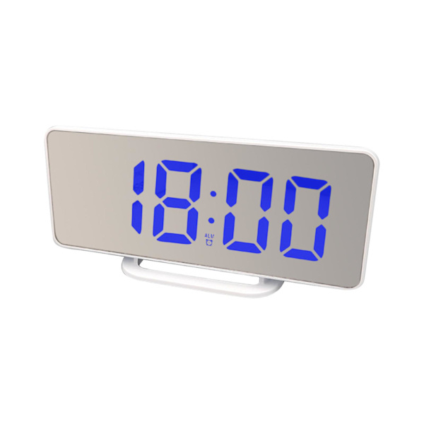 Ny Creative Mobiltelefon Laddningsspegel Elektronisk Sleepy Alarm Clock Led Display Hotellklocka A