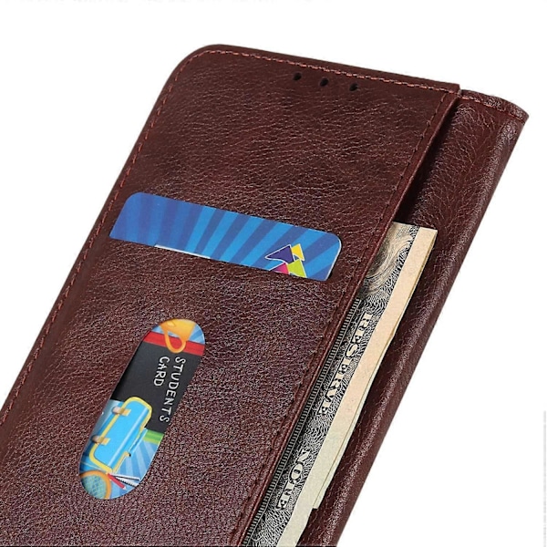 Til Samsung Galaxy A06 Stand Case Split Læder Litchi Tekstur Wallet Telefon Cover Multicolor Style D