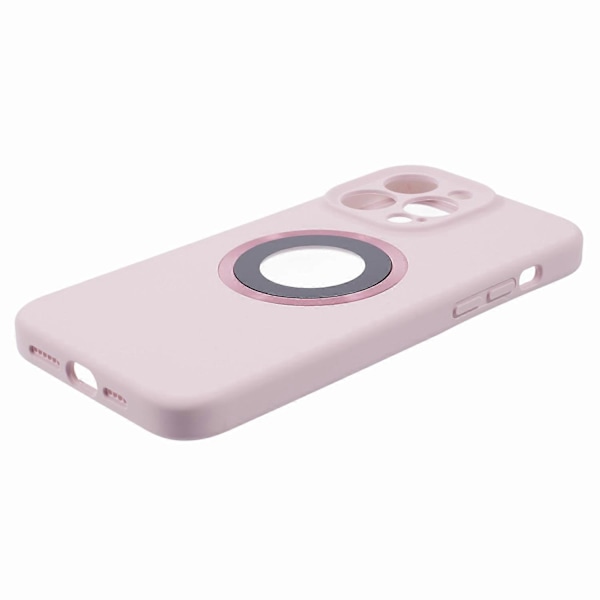 Til iPhone 14 Pro Silikone+PC Slim Cover Kompatibelt med MagSafe Logo Visning Stødsikkert Telefoncover Multicolor Style D