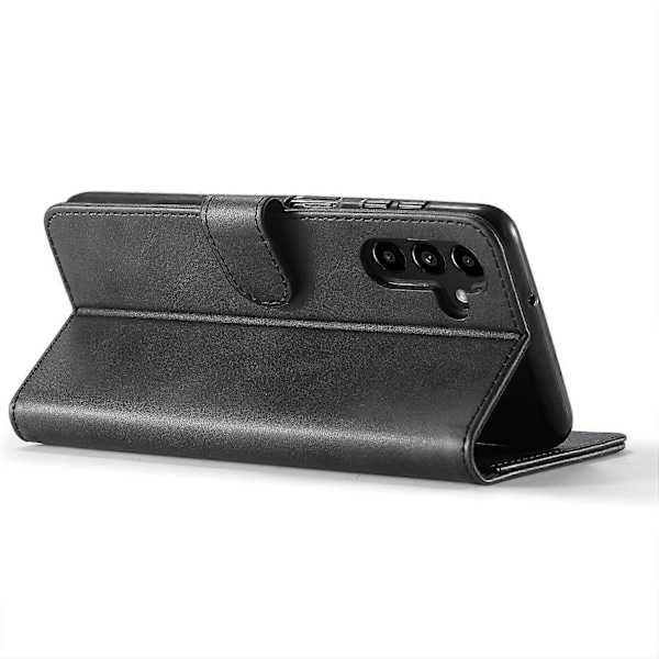LC.IMEEKE Lommebokdeksel til Samsung Galaxy S23 FE PU-Lær Kalveskinntekstur Stativ Flip Cover Multicolor Style A
