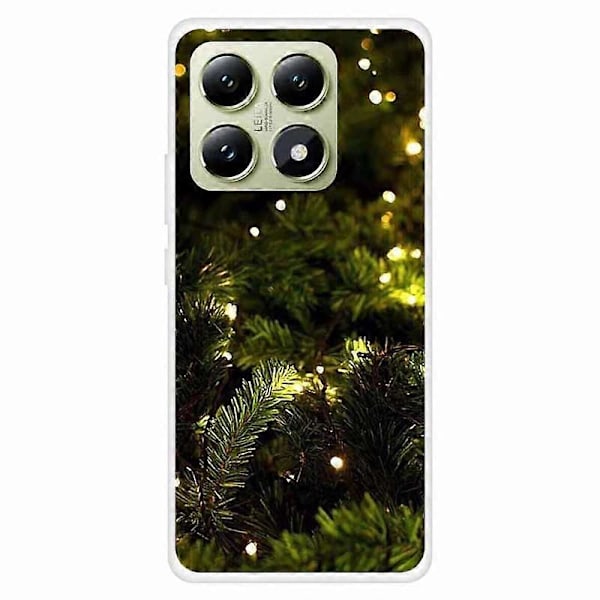 Skal till Xiaomi 14T Festligt Julmönster TPU Skyddande Mobilskal Multicolor Tree/Light