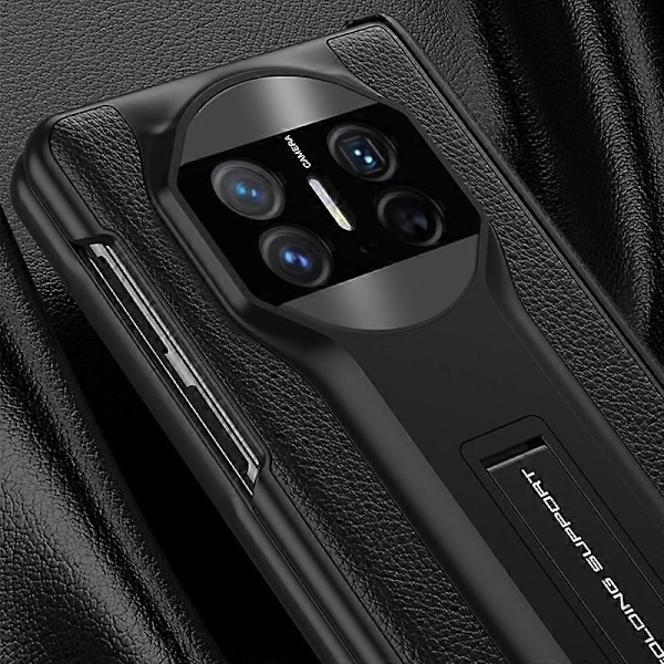 GKK Huawei Mate X5 -kotelo magneettisella jalustalla PC+PU-puhelinkuori kirkkaalla karkaistulla lasikalvolla Multicolor Style D