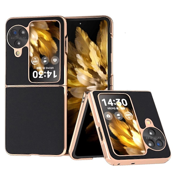 For Oppo Find N3 Flip 5G Deksel Ekte Kuskinn Belagt PC Telefondeksel Multicolor Style C