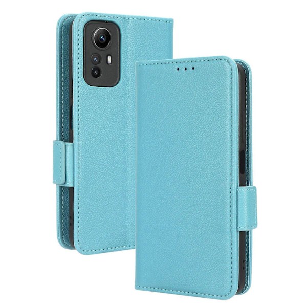 Läderfodral för Xiaomi Redmi Note 12S 4G, Vikbart Ställ Plånboksfodral Multicolor Style F