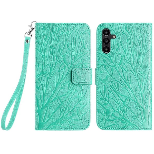 För Samsung Galaxy A34 5G Fodral Plånboksfodral i Läder med Ställ Multicolor Style B
