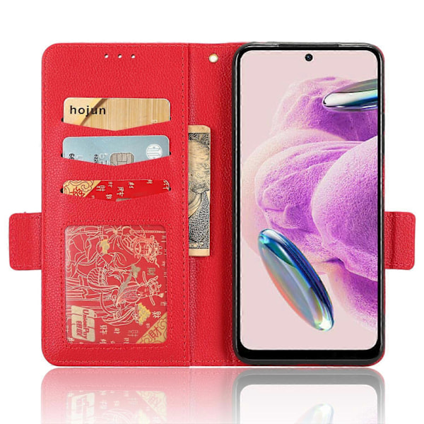 Läderfodral för Xiaomi Redmi Note 12S 4G, Vikbart Ställ Plånboksfodral Multicolor Style C