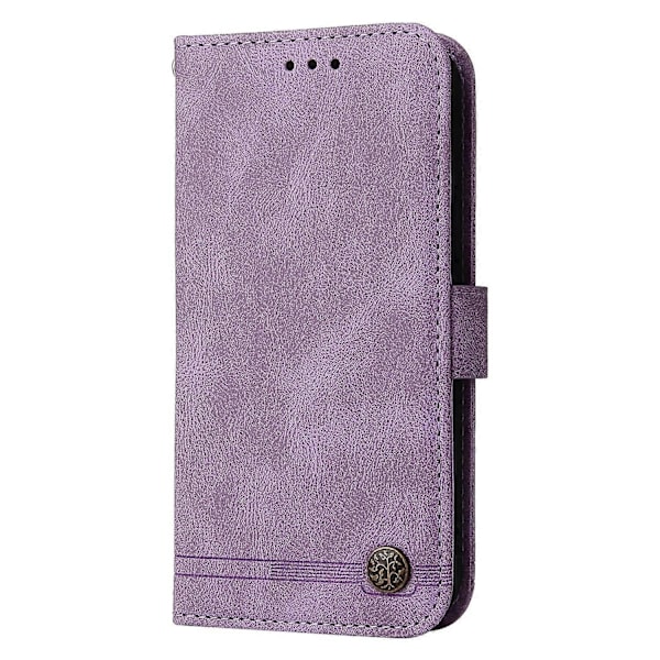 För Samsung Galaxy A32 4G (EU-version) Stödjande Ställ Design Trädmönster Metallknapp Flip