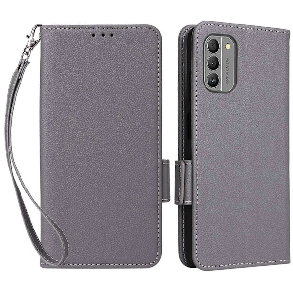 För Nokia G310 PU Läder Mobiltelefonfodral Plånboksställ Anti-Fingeravtrycksskydd Multicolor Style A