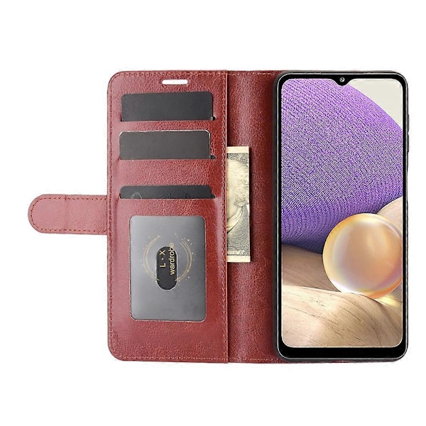 Wallet Design Læder Cover Stand Case til Samsung Galaxy A32 5G/M32 5G Multicolor Style B