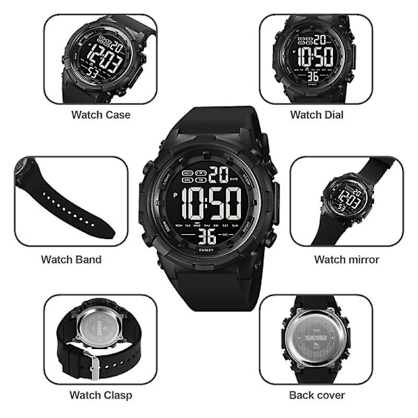 Skmei 1845 utomhus vattentät watch Titanium