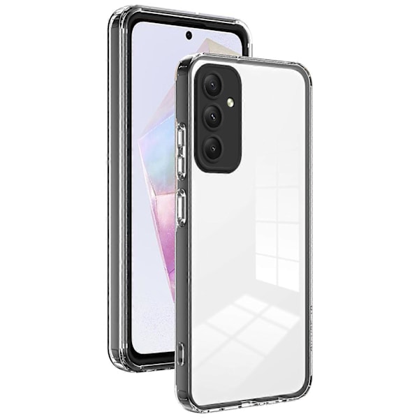 För Samsung Galaxy A35 5G TPU+PC Skal Anti-Drop Skyddande Transparent Mobilskal Multicolor Style C