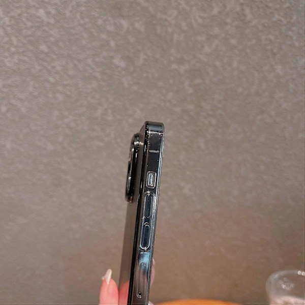VOERO Deksel til iPhone 15 Pro, Dobbelt Lag PC+Herdet Glass, Matt Overflate Multicolor Style C