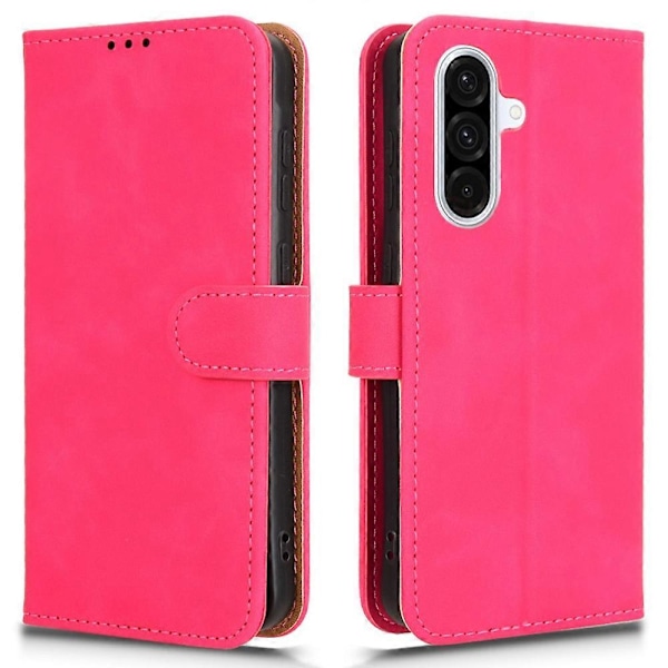 Samsung Galaxy A56 5G nahkakotelo, ihon tuntuinen, pudotussuoja, lompakkokotelo Multicolor Style D