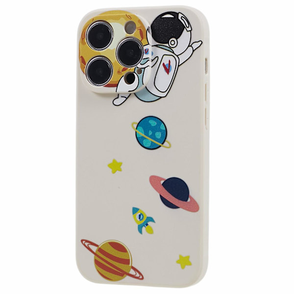 Tpu phone case för Iphone 14 Pro, mönsterutskrift anti-scratch cover Style F