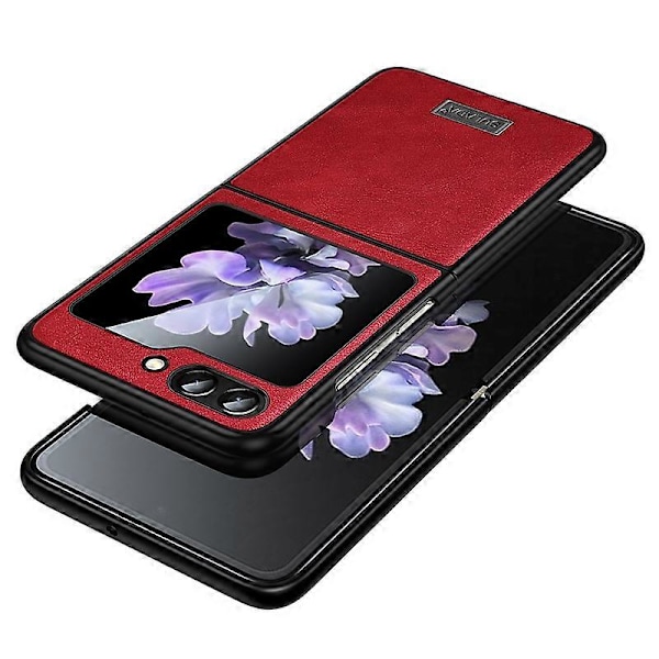 SULADA Skal för Samsung Galaxy Z Flip5 5G Anti-scratch PU-läderbelagt TPU-skydd Multicolor Style E