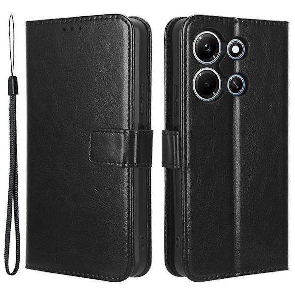 Til Infinix Note 30i 4G Anti-Dust Telefon Cover Wallet Stand PU Læder Flip Case Shell Multicolor Style A