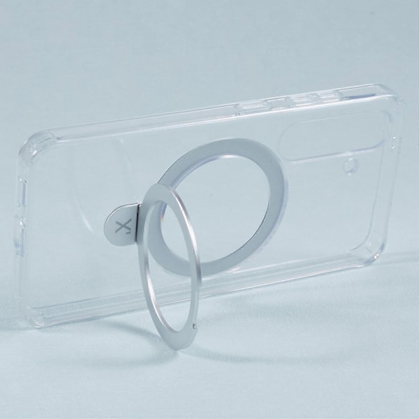 X-LEVEL PITHY STONE II Etui til Samsung Galaxy S24+ Kompatibel med MagSafe Bagcover Støttefod Multicolor Transparent