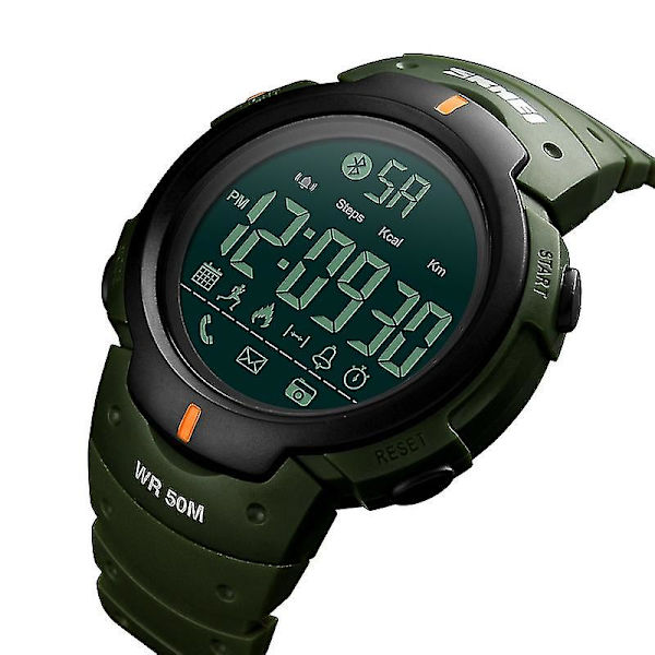 Skmei 1301 50m Vandtæt Sports Bluetooth Grøn