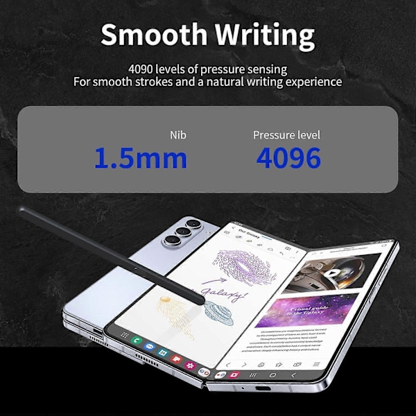 Type C -sylinterikynä Samsung Galaxy Z Fold6 5G/Z Fold5 5G/Z Fold4 5G/Z Fold3 5G -puhelimille, sähkömagneettinen Multicolor Style A