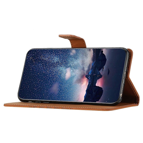 Til Oppo A38 4G Etui Præget Rombe Læder Telefon Wallet Cover Multicolor Style A