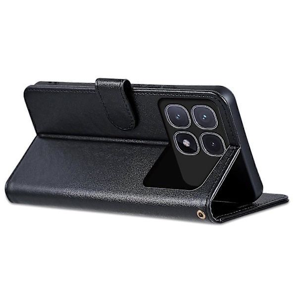 AZNS Etui til Xiaomi Redmi K70 Ultra Anti-Ridse PU Læder Standpung Telefoncover Multicolor Style B