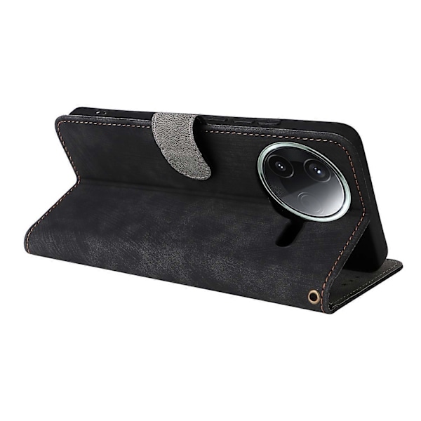 Til Xiaomi Redmi K80 5G/K80 Pro 5G Wallet Case RFID-blokering PU Læder Cover Stand View - Grøn Multicolor Black