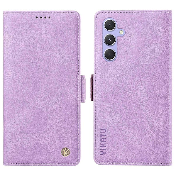 YIKATU YK-005 Mobilskal för Samsung Galaxy A54 5G PU Läder Skin-touch Plånboksställ Skydd Multicolor Style B