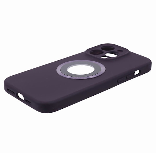 Til iPhone 14 Pro Silikone+PC Slim Cover Kompatibelt med MagSafe Logo Visning Stødsikkert Telefoncover Multicolor Style J