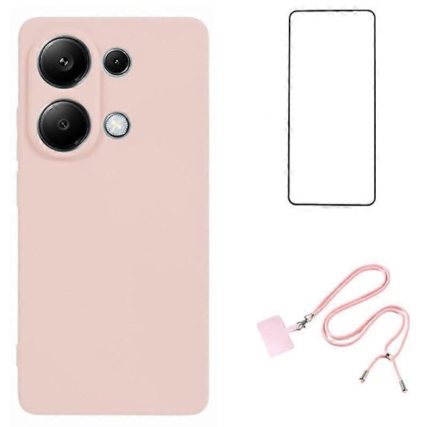 WANLONFENG RB1 -sarja Xiaomi Redmi Note 13 Pro 4G/Poco M6 Pro 4G TPU -kotelolle näytönsuojalla Multicolor Style E