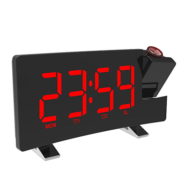 Retro Desktop LED Firkantet Vækkeur Elektronisk Kontrol Nordisk Stil Ur Scarlet letter