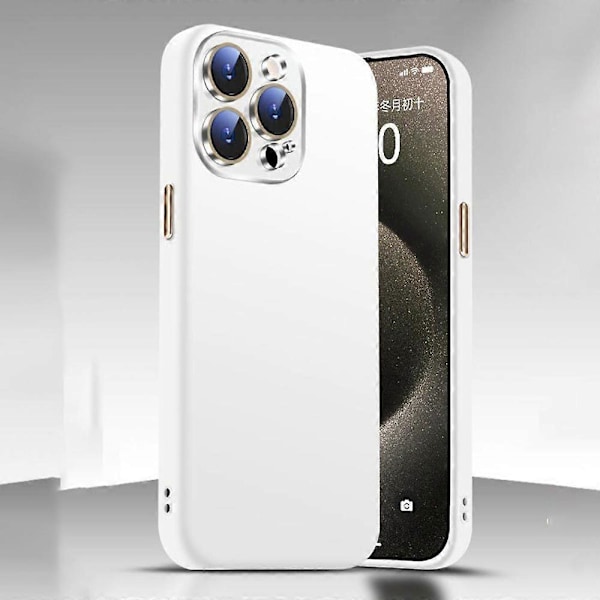 iPhone 14 Pro Max silikonikuori, ihoa myötäilevä, iskunkestävä takakuori lasikalvolla Multicolor Style B