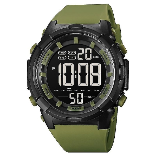 Skmei 1845 Ulkokäyttöön Soveltuva Vedenpitävä Miesten Kello Army Green
