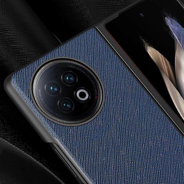 Vivo X Fold2 naarmuuntumisen estävä ristikkäiskuvioinen puhelinkotelo kumipinnoitettu PU-nahkapäällysteinen PC-takakansi Multicolor Style D