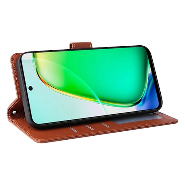 Til vivo Y28 4G Etui Wallet Stand View PU Læder Telefon Cover Multicolor Style E