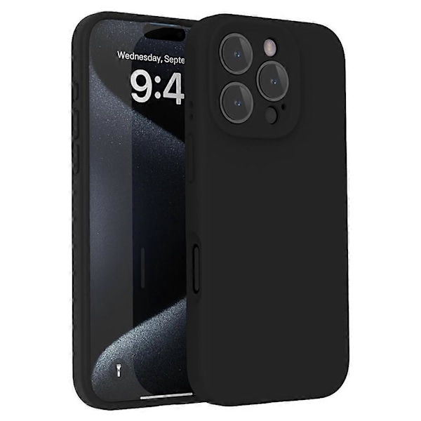 Skal för iPhone 16 Pro Max PC+Flytande Silikon Skyddande Mobilskal med Mikrofiberfoder Multicolor Style G