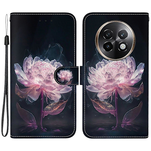 Realme 13+ 5G Lompakkokotelo Puhelimelle, Iskunkestävä Nahkainen Käännettävä Suojakotelo Kuviopainatuksella Multicolor Style J