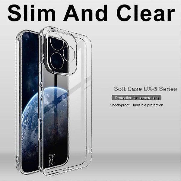 IMAK UX-5 Series Deksel for Honor 400 Lite Støtsikker TPU Klar Slank Bakside