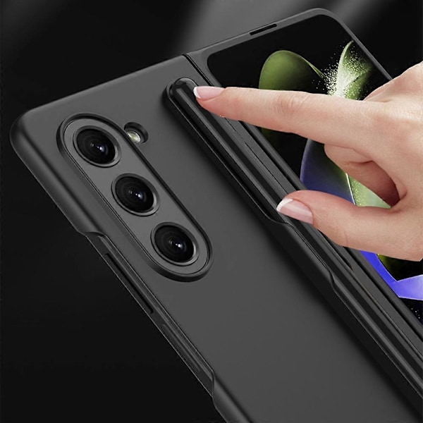 GKK Telefonfodral för Samsung Galaxy Z Fold5 5G Hårt PC Ultratunt Skyddsskal med Pennhållare Multicolor Style D