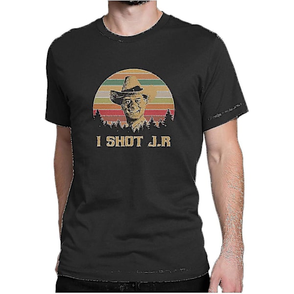 I Shot J R - Vintage Retro T-shirt Mens-black S