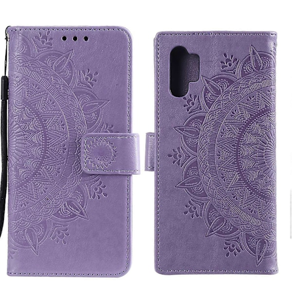 Præget Mandala Blomst Tegnebog Læder Etui med Rem til Samsung Galaxy A32 4G (EU Version) Multicolor Style H